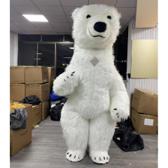 CH Polar Bear Mascot Costume Cartoon Character For Adults,Mascot Adult Costume For Party