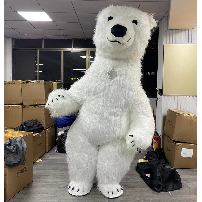 CH Polar Bear Mascot Costume Cartoon Character For Adults,Mascot Adult Costume For Party