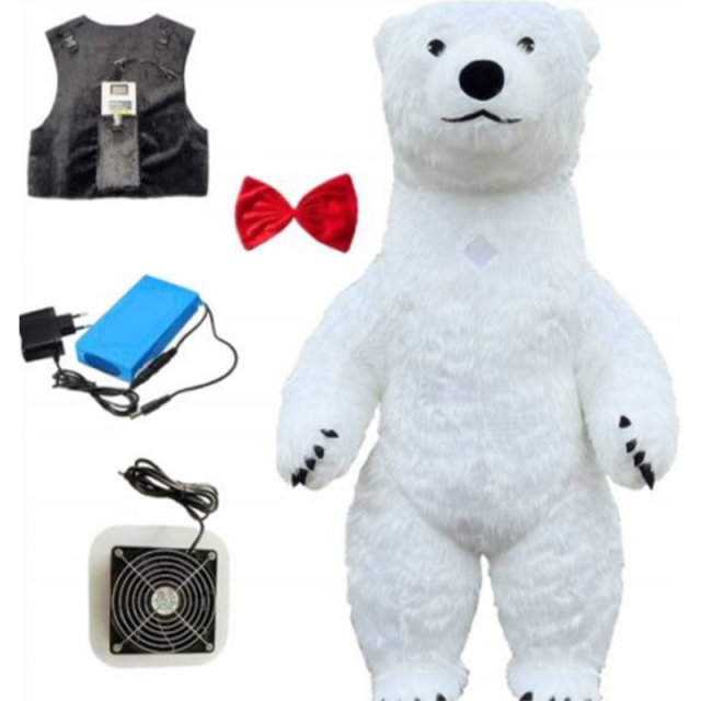 CH Polar Bear Mascot Costume Cartoon Character For Adults,Mascot Adult Costume For Party