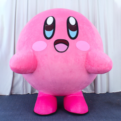 CH Kirby Theme Mascot Costume Cartoon Character For Kids,Hot Sale Adult Mascot Costume For Adults