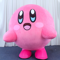 CH Kirby Theme Mascot Costume Cartoon Character For Kids,Hot Sale Adult Mascot Costume For Adults