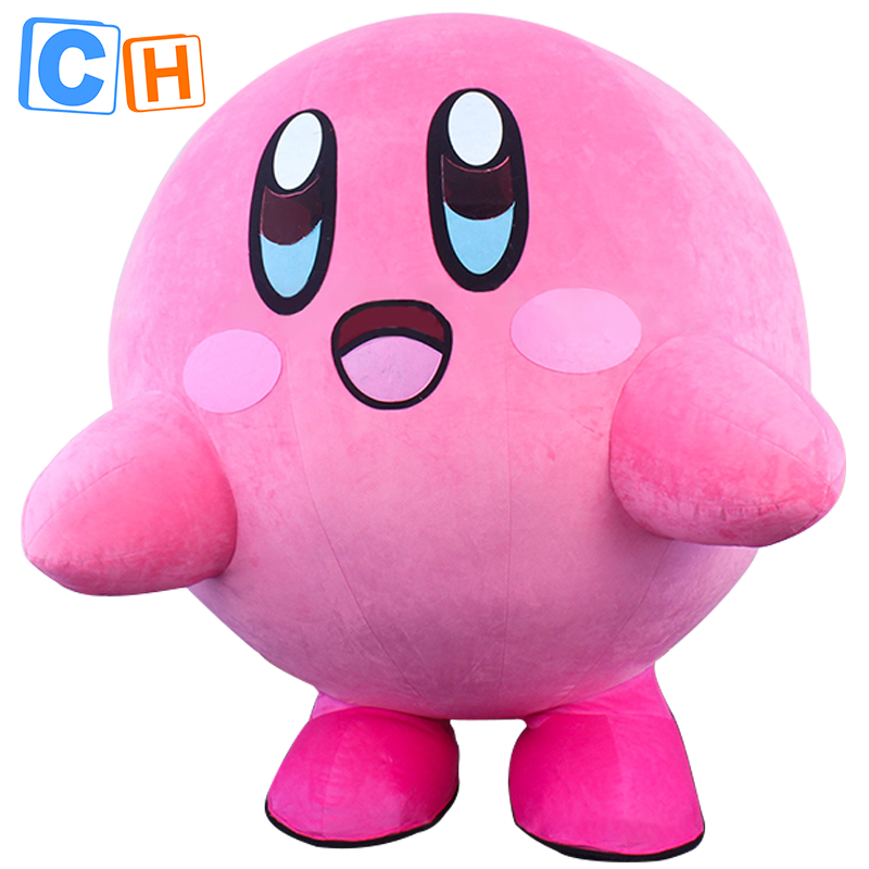 CH Kirby Theme Mascot Costume Cartoon Character For Kids,Hot Sale Adult Mascot Costume For Adults