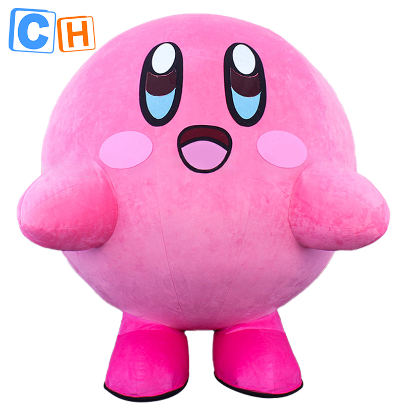 CH Kirby Theme Mascot Costume Cartoon Character For Kids,Hot Sale Adult Mascot Costume For Adults