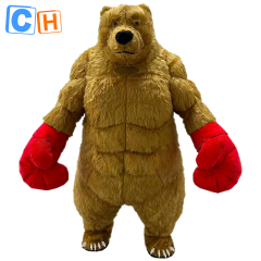 CH Boxing Bear Cosplay Mascot Costume For Adults,Hot Sale Mascot Costume Cartoon Character For Kids