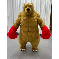 CH Boxing Bear Cosplay Mascot Costume For Adults,Hot Sale Mascot Costume Cartoon Character For Kids
