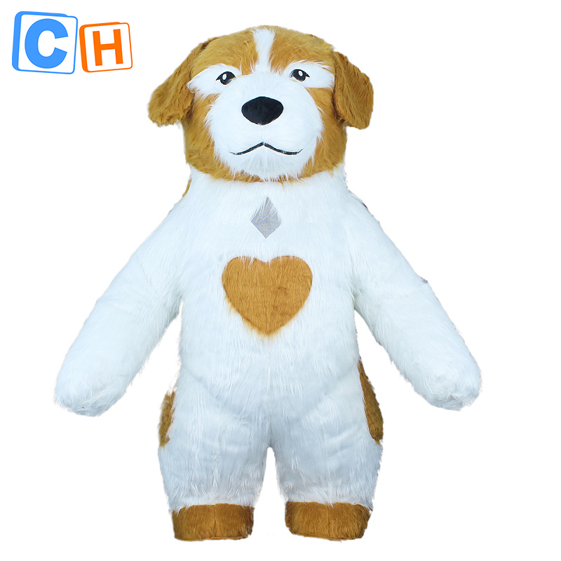 CH Brown Bulldog Mascot Costume Cartoon Character For Adults,Inflatable Animal Mascot Costume For Sale