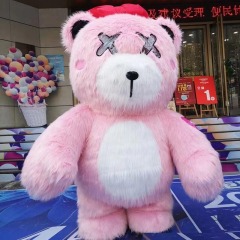 CH Pink Bear Custom Made Adult Mascot Costumes For Sale,Hot Sale Inflatable Halloween Costumes For Adults