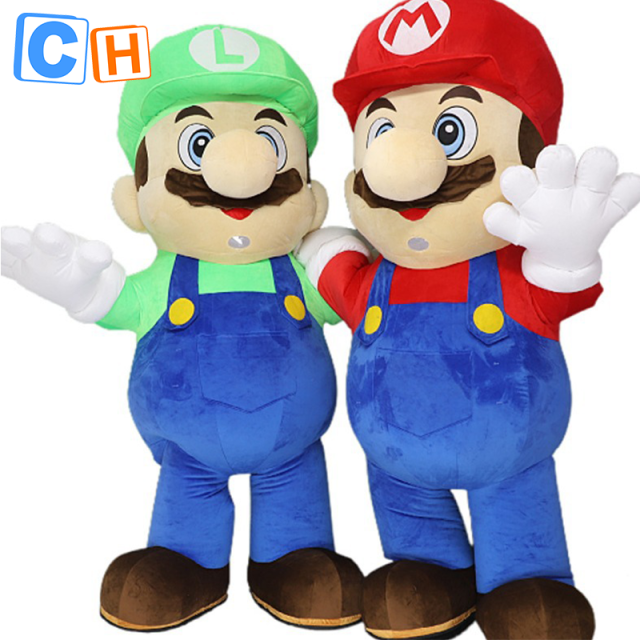 CH Mario Mascot Costume Custom Adults For Sale,Hot Sale Custom Mascot Costumes