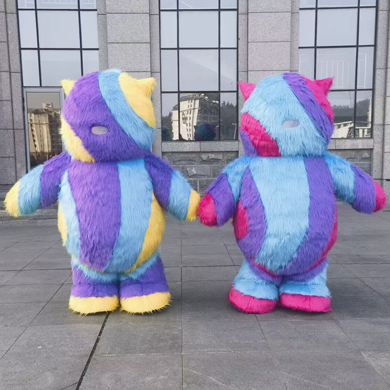 CH Colorful Monster Cartoon Character Mascot Costume For Sale,Commercial Cartoon Cosplay Easter Party