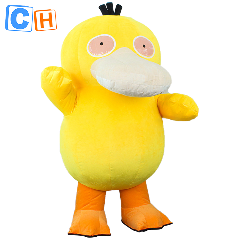 CH Psyduck Mascotte Costume Cartoon Mascot For Adults,Adult Cartoon Psyduck Costume For Adults