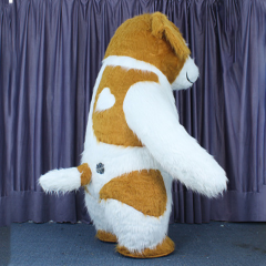 CH Brown Bulldog Mascot Costume Cartoon Character For Adults,Inflatable Animal Mascot Costume For Sale
