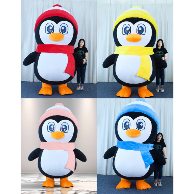 CH Cue Penguin Mascot Costume Adult For Sale,Animal Adult Mascot Costume For Adults