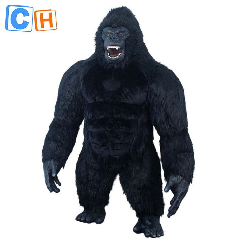 CH Three Color Gorilla Mascot Costume Adult For Sale,Hot Sale Mascot Costume Cartoon Character