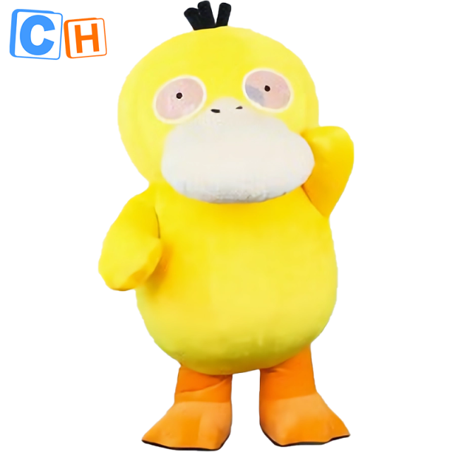 CH Psyduck Mascotte Costume Cartoon Mascot For Adults,Adult Cartoon Psyduck Costume For Adults