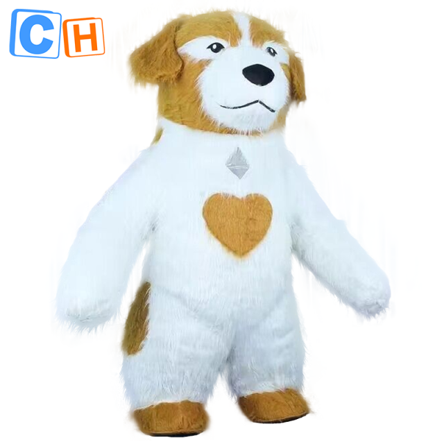 CH Brown Bulldog Mascot Costume Cartoon Character For Adults,Inflatable Animal Mascot Costume For Sale