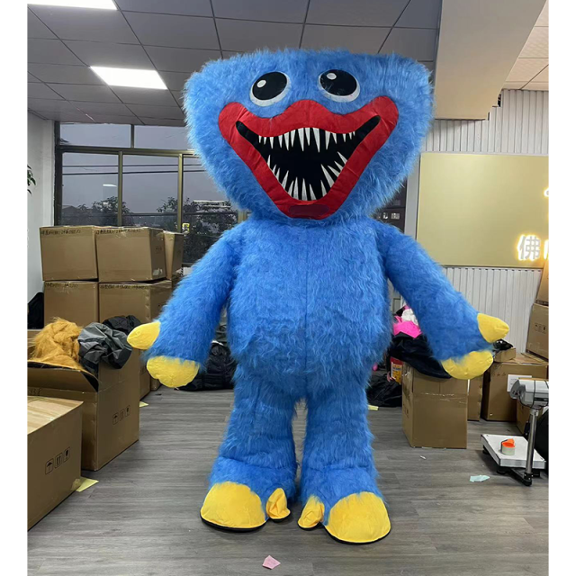CH Blue Monster Mascot Costume Cartoon Character For Adults,Custom Made Animal Mascot Costumes