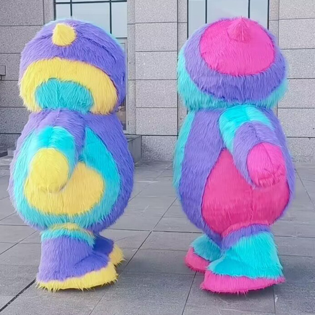 CH Colorful Monster Cartoon Character Mascot Costume For Sale,Commercial Cartoon Cosplay Easter Party
