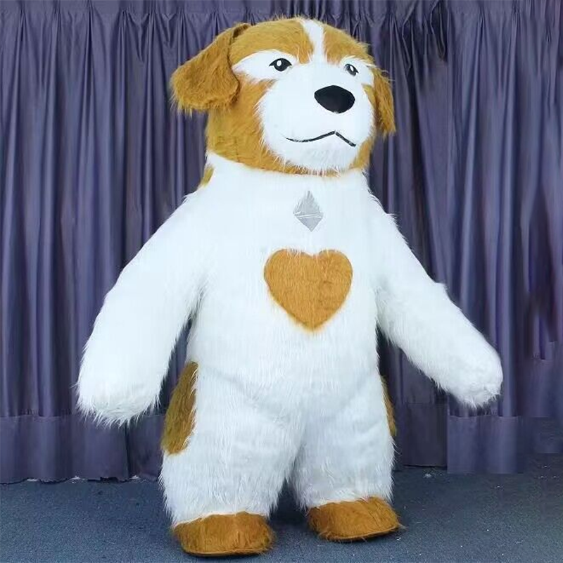 CH Brown Bulldog Mascot Costume Cartoon Character For Adults,Inflatable Animal Mascot Costume For Sale