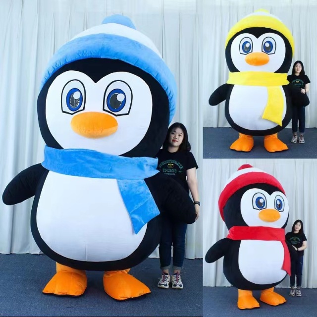 CH Cue Penguin Mascot Costume Adult For Sale,Animal Adult Mascot Costume For Adults