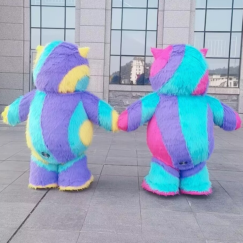 CH Colorful Monster Cartoon Character Mascot Costume For Sale,Commercial Cartoon Cosplay Easter Party