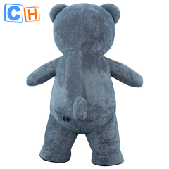 CH Patch Bear Mascot Costume Cartoon Character For Adults,Inflatable Costumes Walking Mascot For Sale