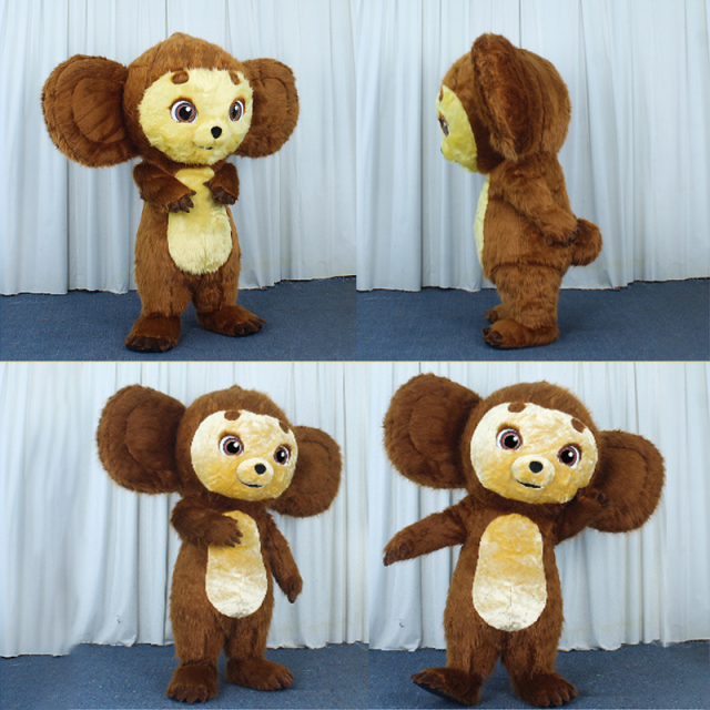 CH Cheburashka Mascot Costume Cartoon Character For Sale,Hot Sale Inflatable Mascot Costumes For Kids