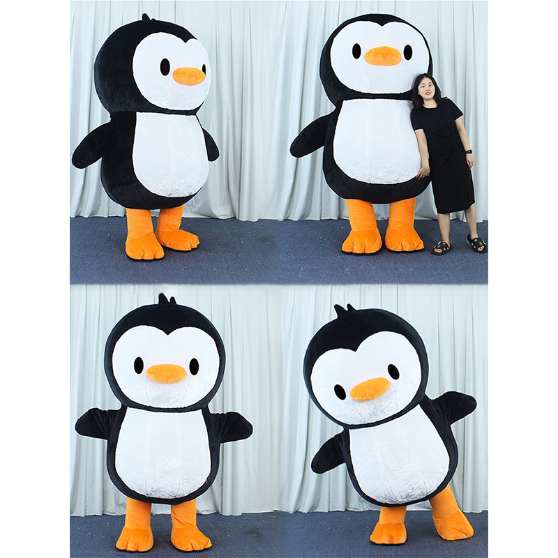 CH Cue Penguin Mascot Costume Custom Adults For Sale,Commercial Realistic Cartoon Mascot Costume