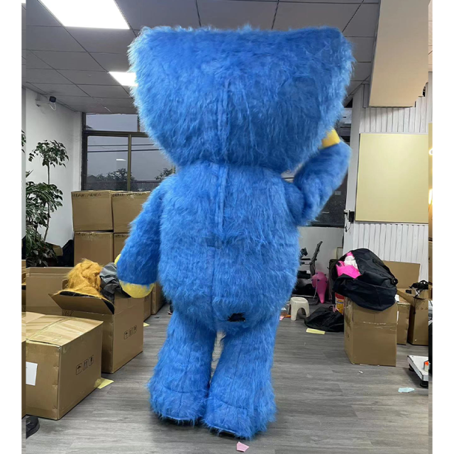 CH Blue Monster Mascot Costume Cartoon Character For Adults,Custom Made Animal Mascot Costumes
