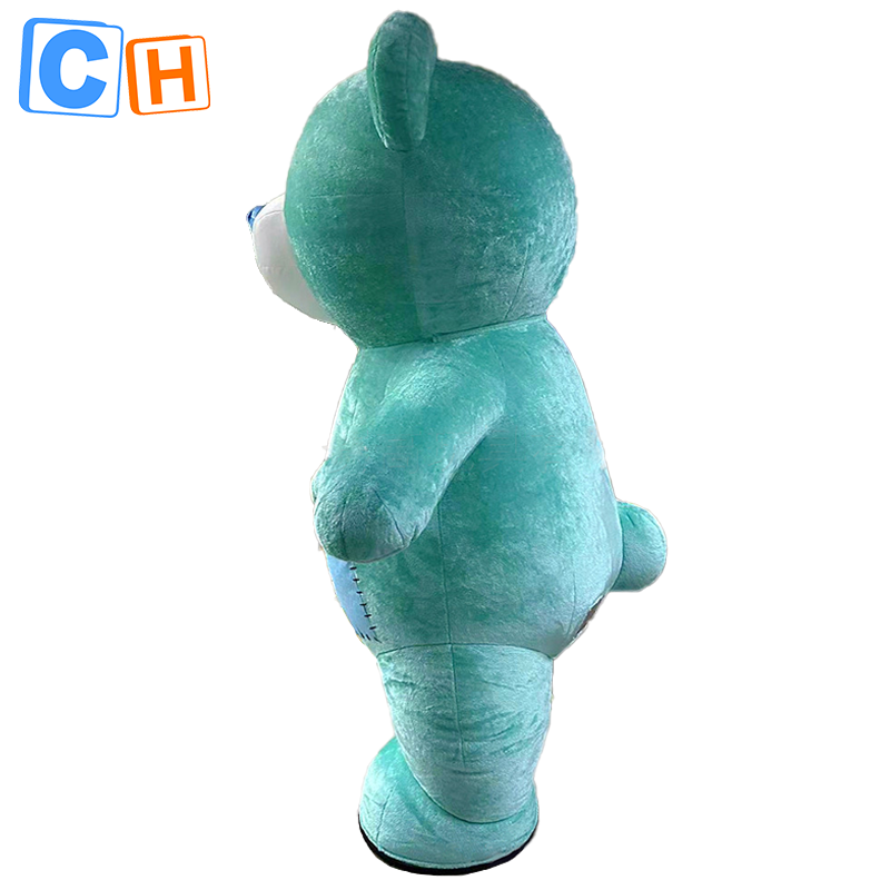 CH Patch Bear Mascot Costume Cartoon Character For Adults,Inflatable Costumes Walking Mascot For Sale