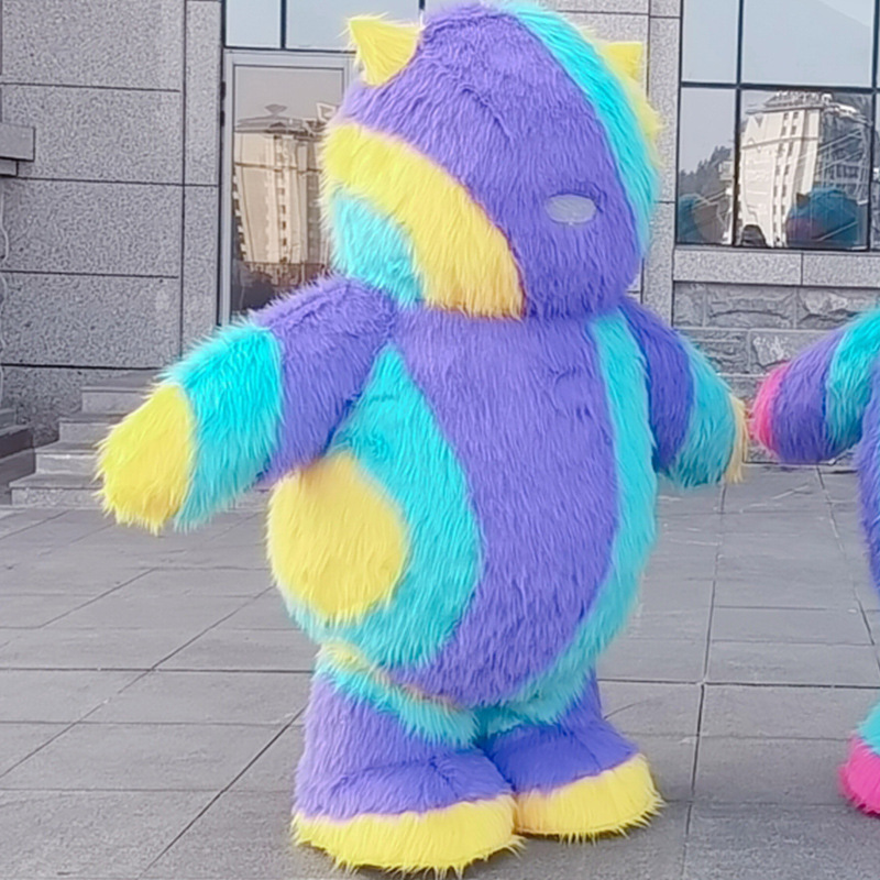 CH Colorful Monster Cartoon Character Mascot Costume For Sale,Commercial Cartoon Cosplay Easter Party