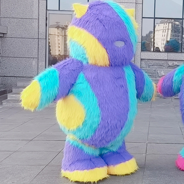 CH Colorful Monster Cartoon Character Mascot Costume For Sale,Commercial Cartoon Cosplay Easter Party