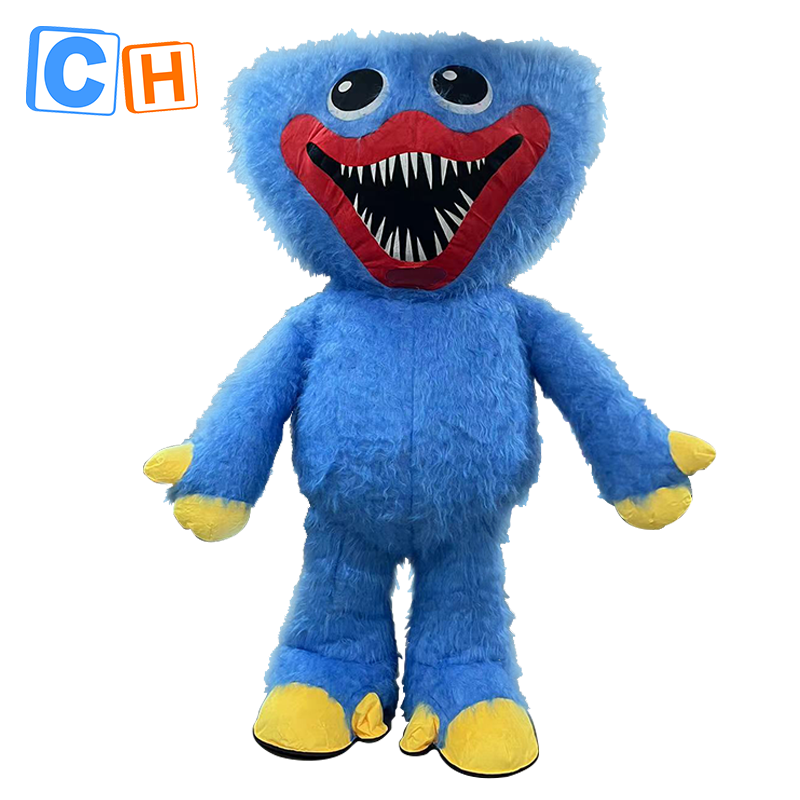 CH Blue Monster Mascot Costume Cartoon Character For Adults,Custom Made Animal Mascot Costumes