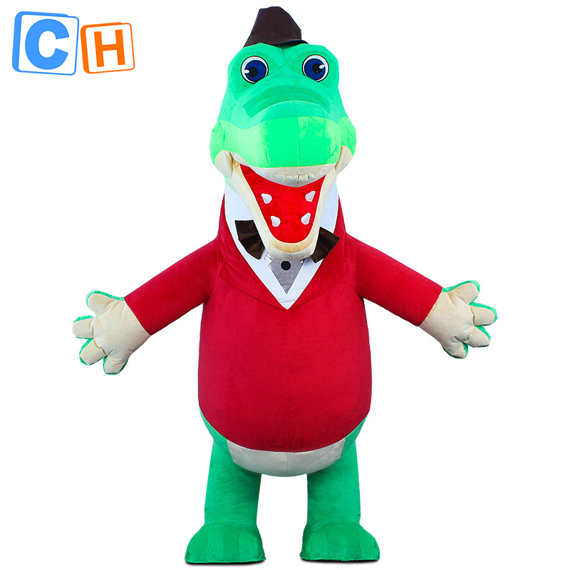 CH Crocodile Mascot Costume Cartoon Character For Adults,Hot Sale Inflatable Costumes For Kids