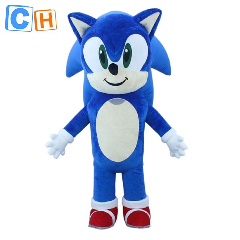 CH Sonic the Hedgehog Fully Body Inflatable Costumes Custom For Sale,Mascot Costume Cartoon Character For Adults