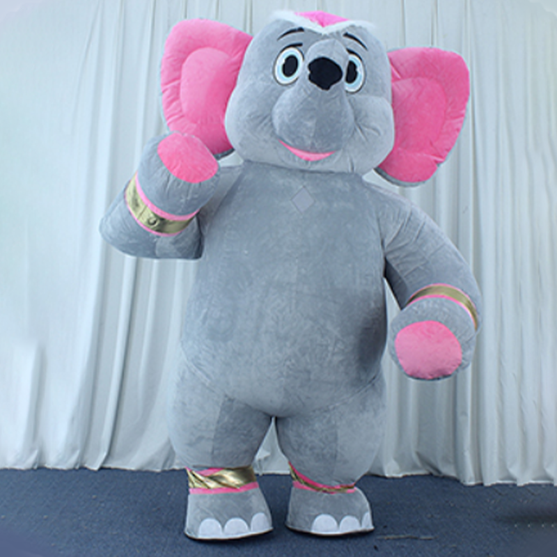 CH Cue Elephant Adult Custom Stage Performance Costumes For Sale,Cartoon Character Mascot Costume For Adults