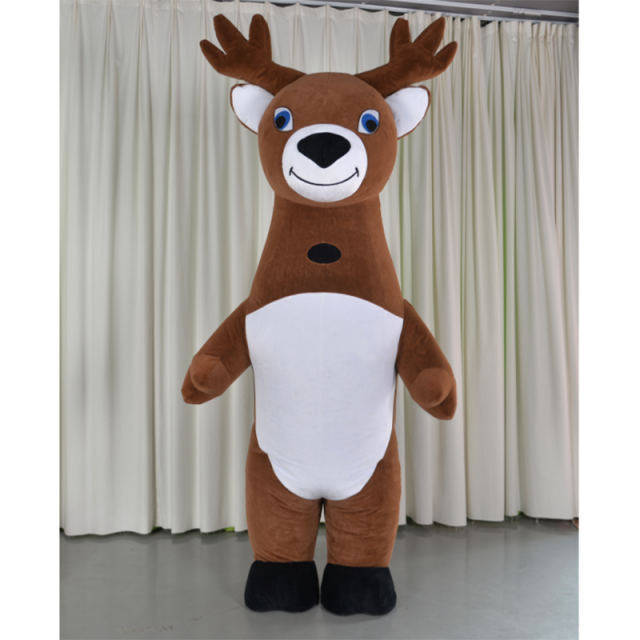 CH Elk Theme Mascot Costume Cartoon Character For Adults,Factory Real Picture Adult Size Mascot Costume For Sale