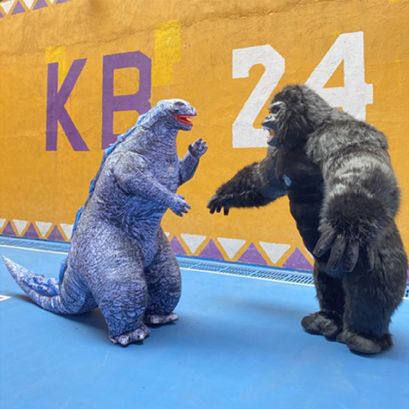 CH Godzilla Mascot Costume Cartoon Character For Adults,Commercial Animal Costume Cartoon Mascot For Sale