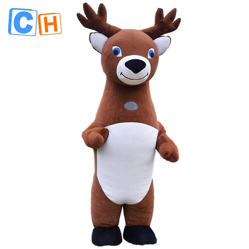 CH Elk Theme Mascot Costume Cartoon Character For Adults,Factory Real Picture Adult Size Mascot Costume For Sale