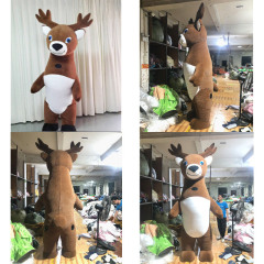 CH Elk Theme Mascot Costume Cartoon Character For Adults,Factory Real Picture Adult Size Mascot Costume For Sale