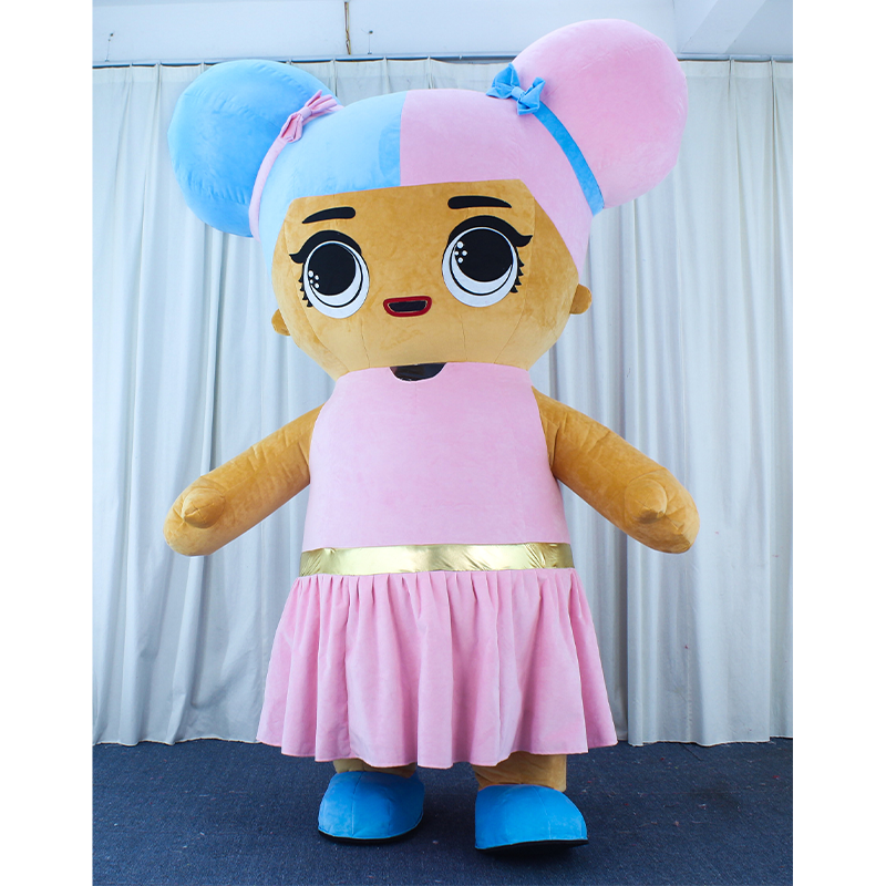 CH LOL GIRL Mascot Costume Cartoon Character For Event,Custom Made Adult Mascot Costumes For Sale
