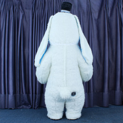 CH Cue Rabbit Mascot Costume Cartoon Character For Sale,Hot Sale Inflatable Mascot Costume