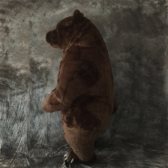 CH Dark Brown Bear Mascot Costumes For Adults,Commercial Cartoon Character Mascot Costume