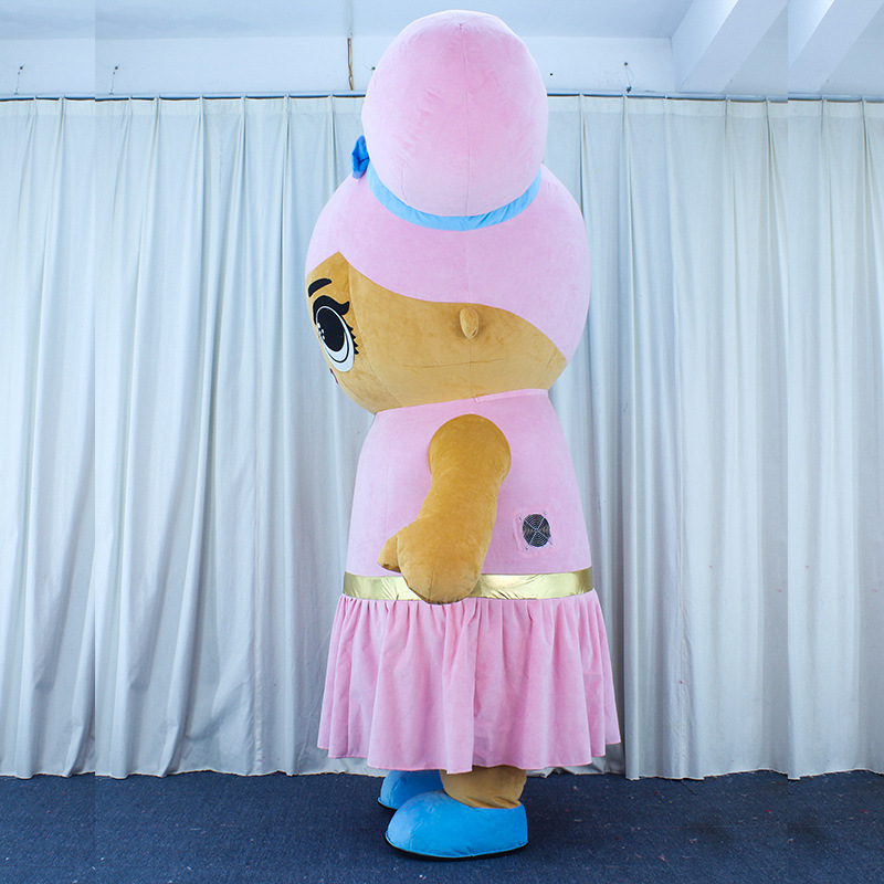 CH LOL GIRL Mascot Costume Cartoon Character For Event,Custom Made Adult Mascot Costumes For Sale