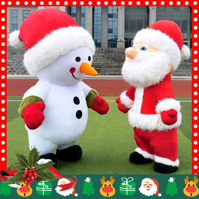 CH Father Christmas Mascot Costumes For Adults,Commercial Realistic Cartoon Mascot Costume For Sale