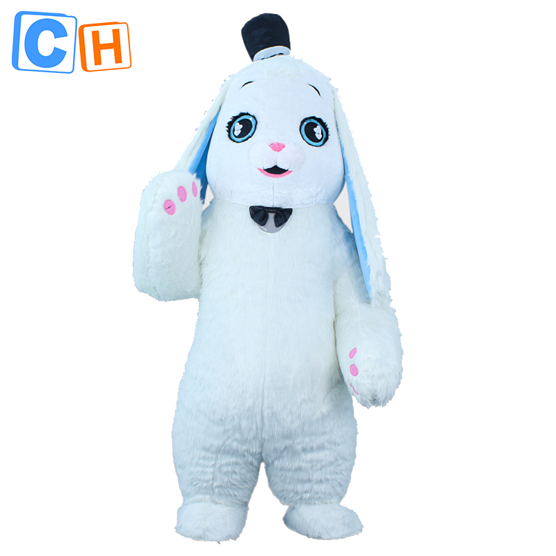 CH Cue Rabbit Mascot Costume Cartoon Character For Sale,Hot Sale Inflatable Mascot Costume