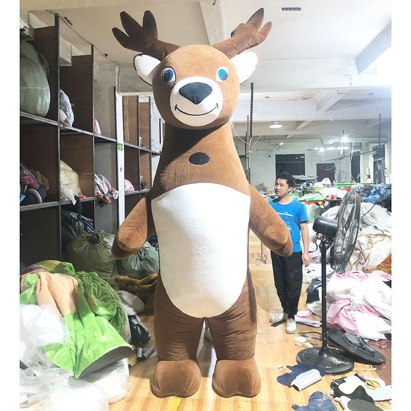 CH Elk Theme Mascot Costume Cartoon Character For Adults,Factory Real Picture Adult Size Mascot Costume For Sale
