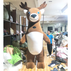 CH Elk Theme Mascot Costume Cartoon Character For Adults,Factory Real Picture Adult Size Mascot Costume For Sale