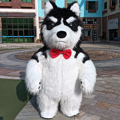 CH Siberian Husky Mascot Costume Cartoon Character For Event,Commercial Cosplay Mascot Cloth Plush For Sale