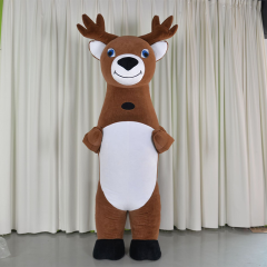 CH Elk Theme Mascot Costume Cartoon Character For Adults,Factory Real Picture Adult Size Mascot Costume For Sale
