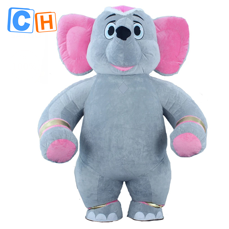 CH Cue Elephant Adult Custom Stage Performance Costumes For Sale,Cartoon Character Mascot Costume For Adults